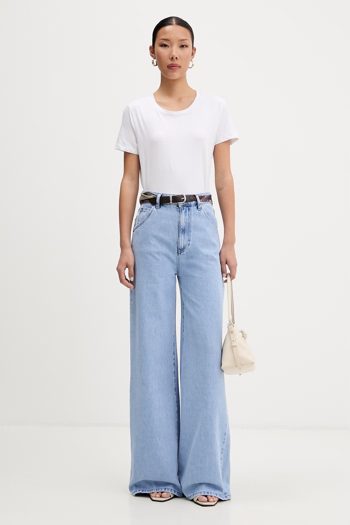 ViCOLO blugi wide leg pentru femei DAB5250 albastru SS26