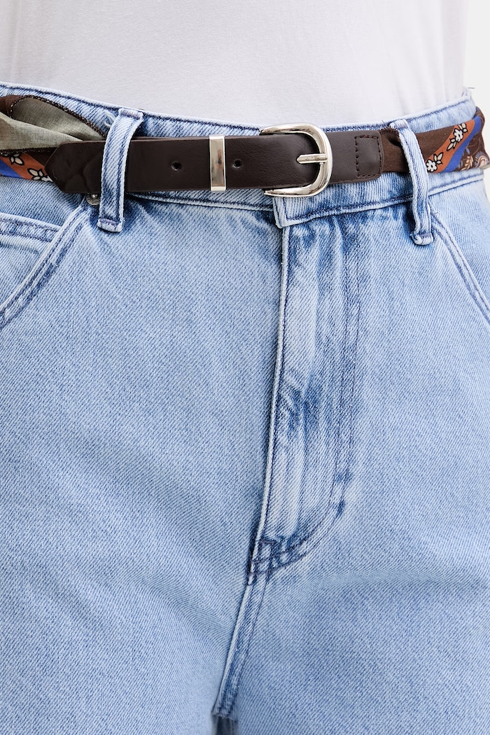 ViCOLO blugi wide leg pentru femei albastru DAB5250