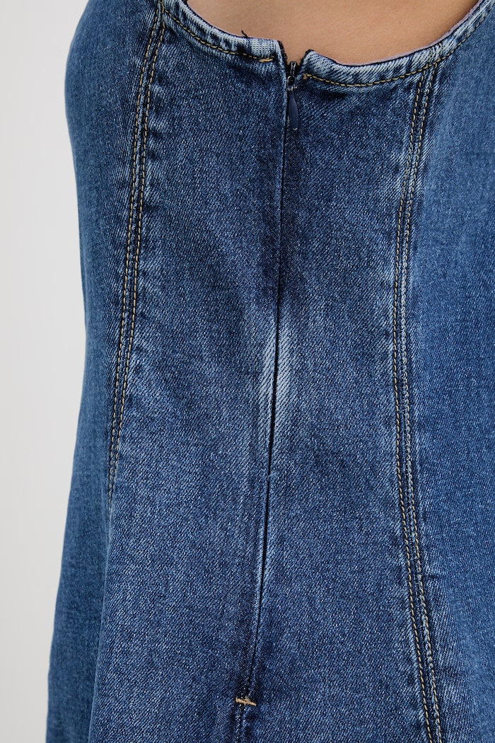 HUGO Blue sukienka letnia jeansowa Gademe_B 50568776 niebieski