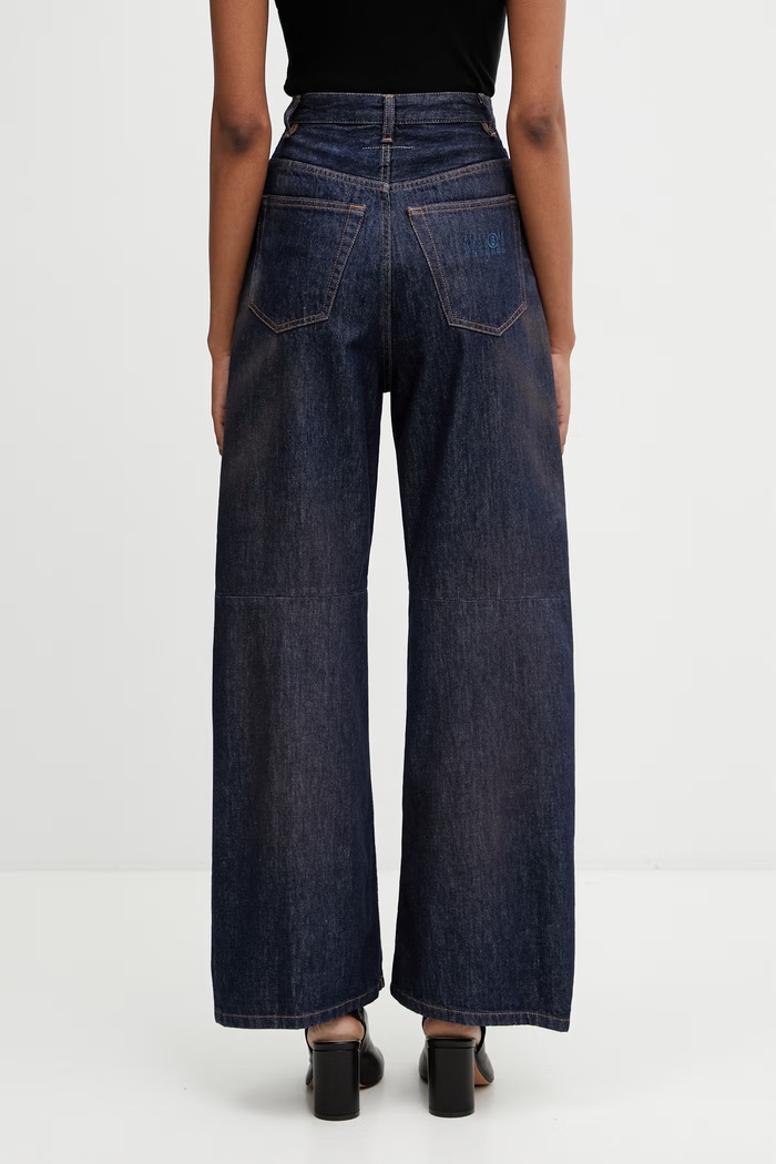 Oblečenie MM6 Maison Margiela rifle relaxed fit dámske S62LB0218.M30055 tmavomodrá