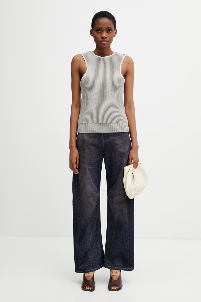 MM6 Maison Margiela rifle relaxed fit dámske S62LB0218.M30055 tmavomodrá