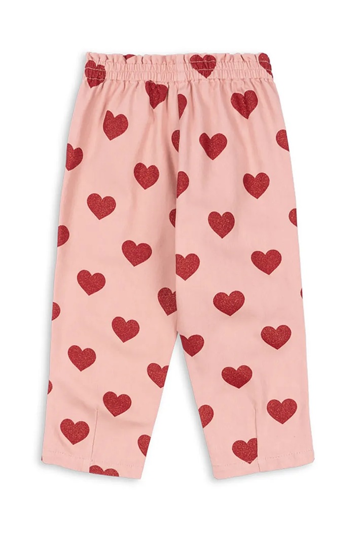 Κοριτσίστικα Παιδικά τζιν Konges Sløjd MAGOT FRILL PANTS GOTS KS104358.PreSpring ροζ