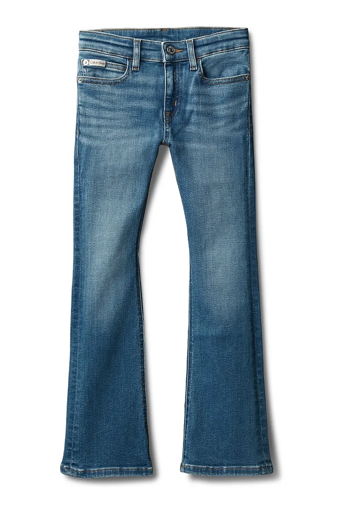 Detské rifle Calvin Klein Jeans MR FLARE IG0IG03087.128.176.PPY2 modrá SS26