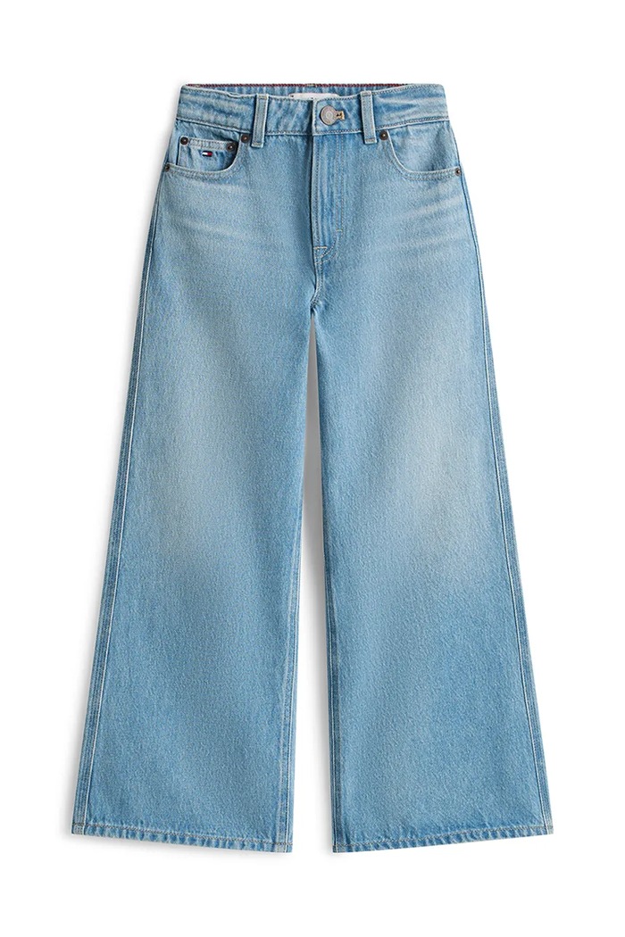Detské rifle Tommy Hilfiger MABEL WIDE KG0KG08963.128.176.PPY2 modrá SS26