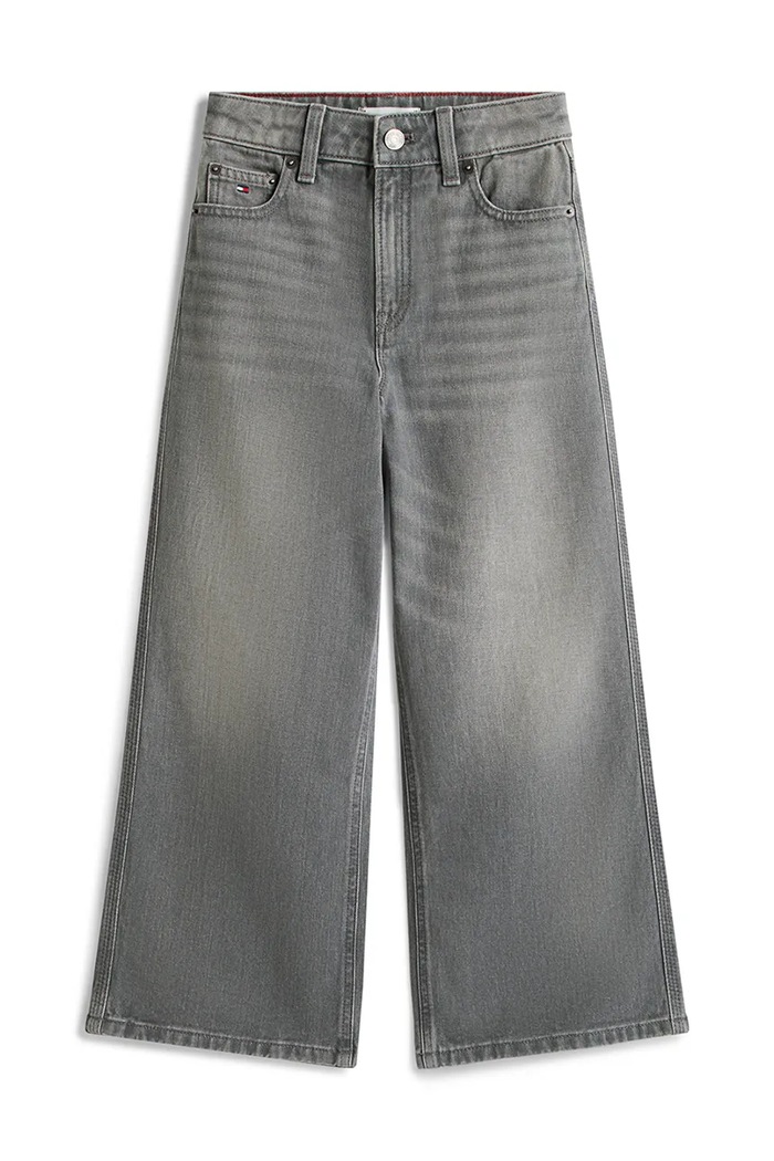 Detské rifle Tommy Hilfiger MABEL WIDE KG0KG09286.116.122.PPY2 sivá SS26