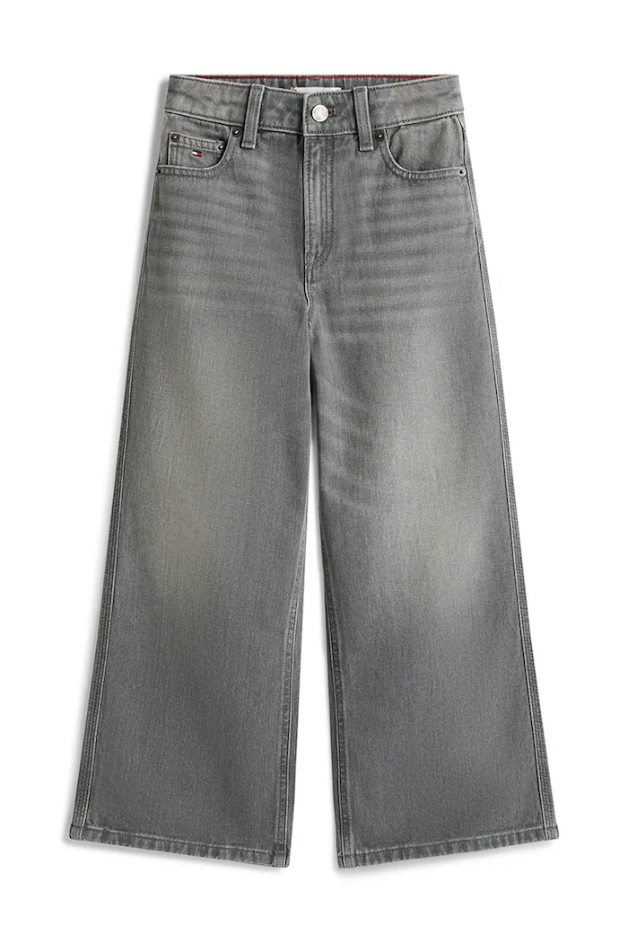 Detské rifle Tommy Hilfiger MABEL WIDE KG0KG09286.116.122.PPY2 sivá SS26