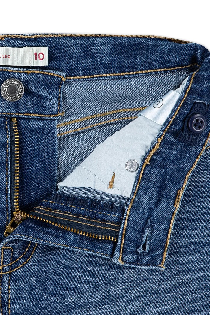 Dievča Detské rifle Levi's WIDE LEG JEANS 4EG381.PPY2 modrá