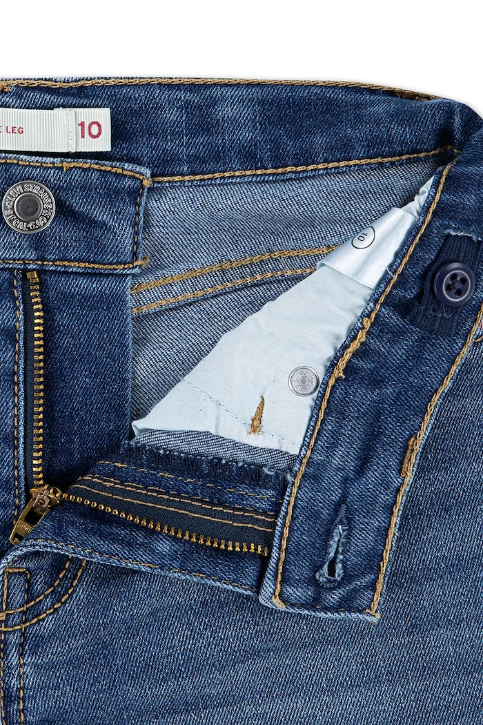 Dievča Detské rifle Levi's WIDE LEG JEANS 4EG381.PPY2 modrá