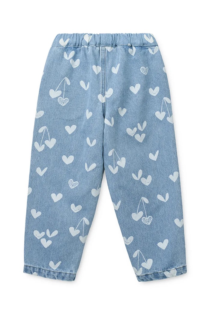 Fete Liewood jeans copii Borris Printed Denim Pants LW20639.PPY2 albastru