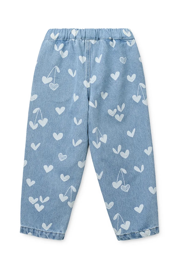 Fete Liewood jeans copii Borris Printed Denim Pants LW20639.PPY2 albastru