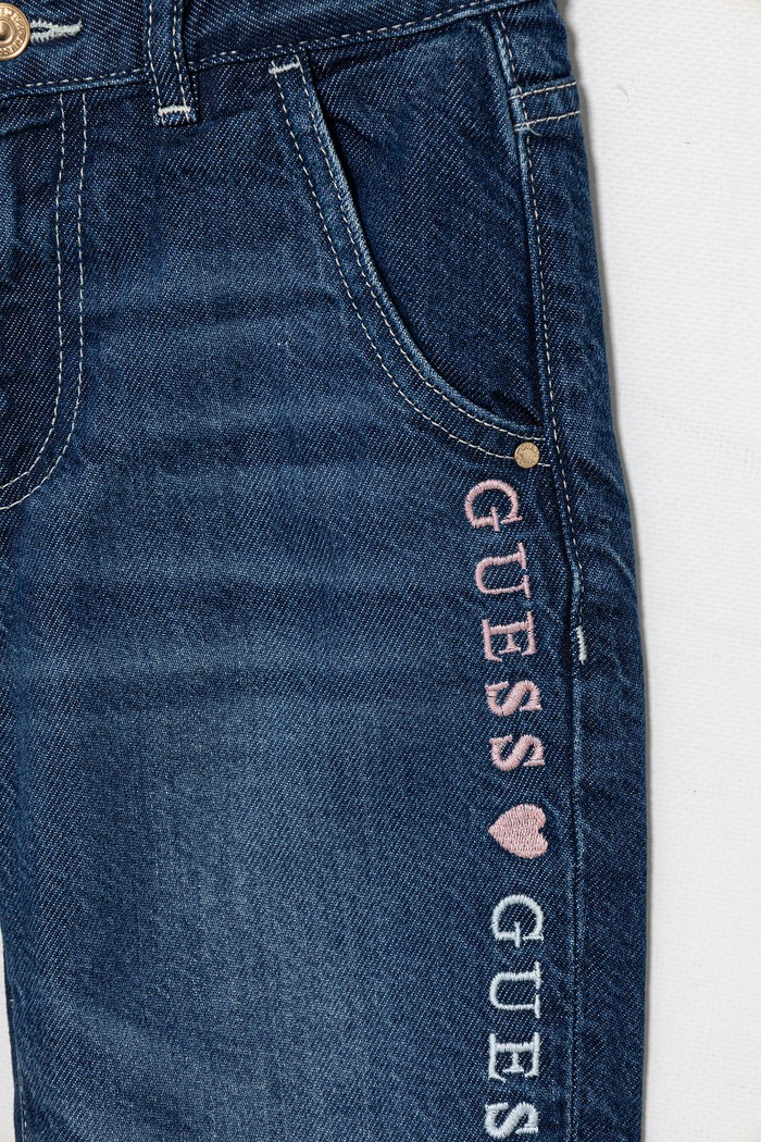 Dievča Guess rifle mom fit detské K6GA00.D8280.PPY2.M modrá