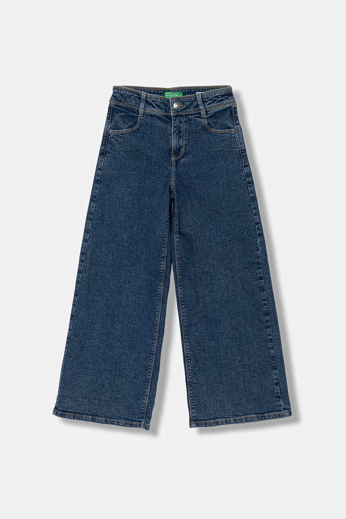 United Colors of Benetton jeansy wide leg dziecięce granatowy 45ONCE03R.G.Riproposto