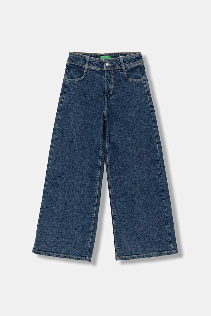 United Colors of Benetton jeansy wide leg dziecięce granatowy 45ONCE03R.G.Riproposto