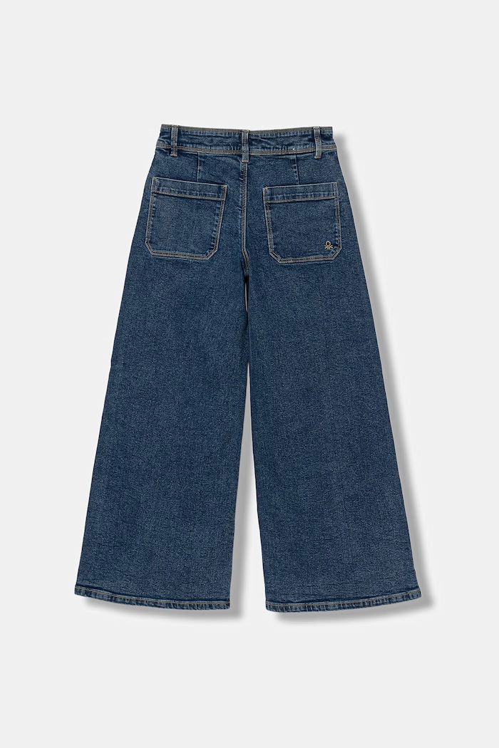 United Colors of Benetton jeansy wide leg dziecięce 45ONCE03R.G.Riproposto granatowy SS26