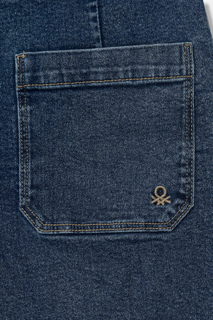 Dziewczynka United Colors of Benetton jeansy wide leg dziecięce 45ONCE03R.G.Riproposto granatowy