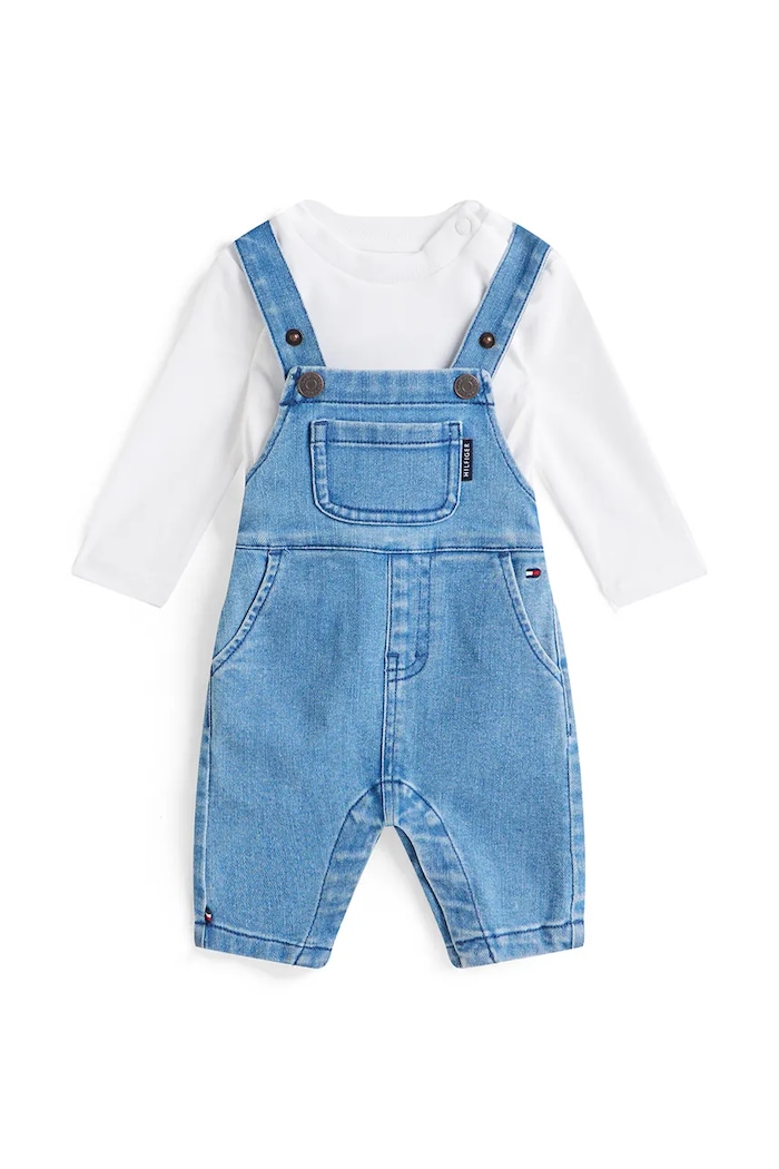 Tommy Hilfiger salopete pentru copii Planet friendly albastru KN0KN02199.PPY2