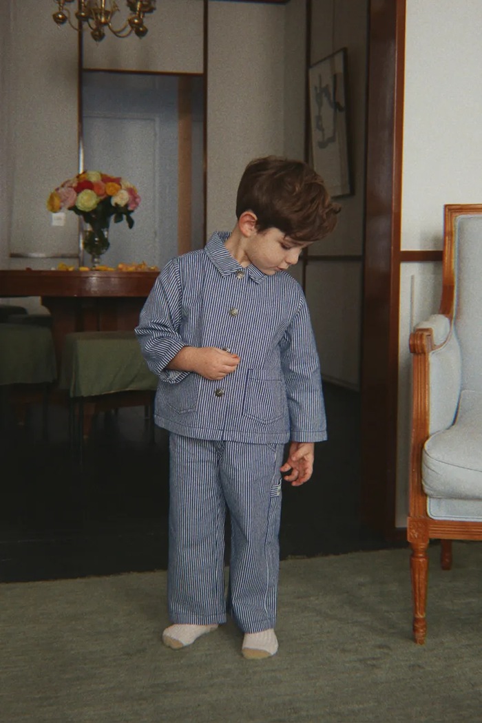 Detské rifle Konges Sløjd LUC PANTS GOTS rifle modrá KS104957.PPY2