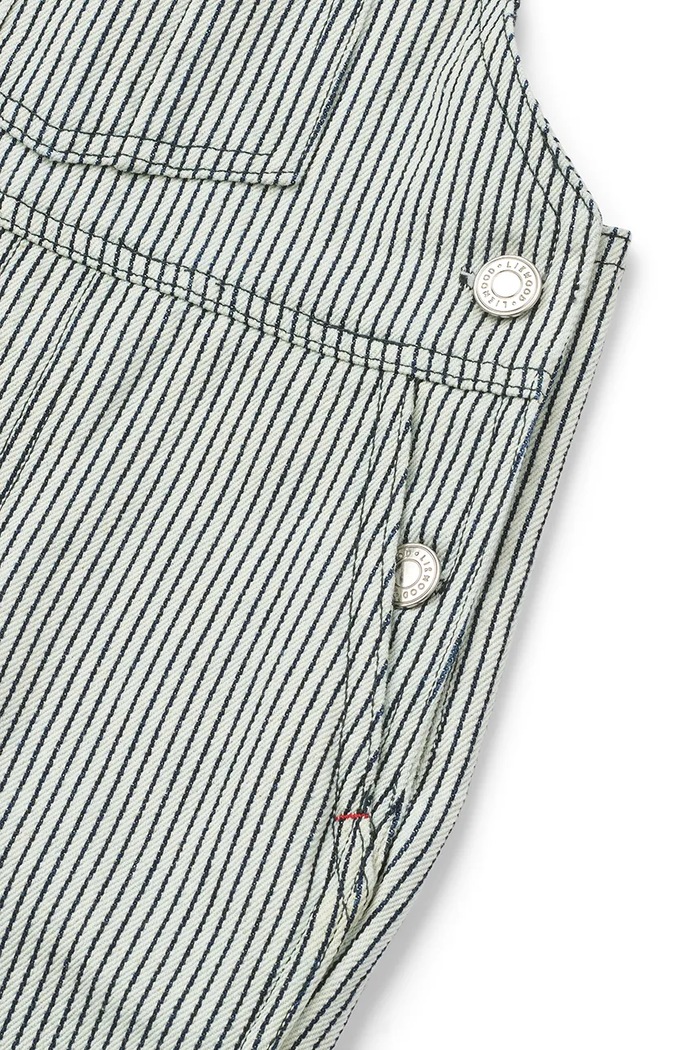 Detské rifle Liewood Delani Stripe Denim Dungarees tmavomodrá LW20579.PPY2