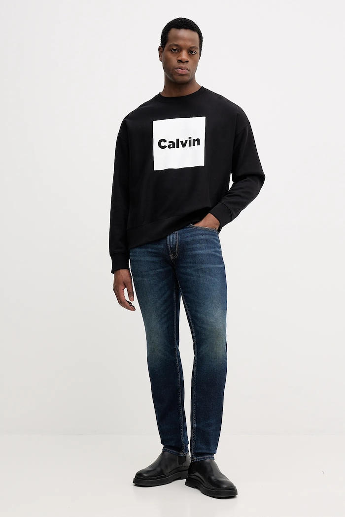 Kavbojke Calvin Klein Jeans LV04RE701G mornarsko modra SS26