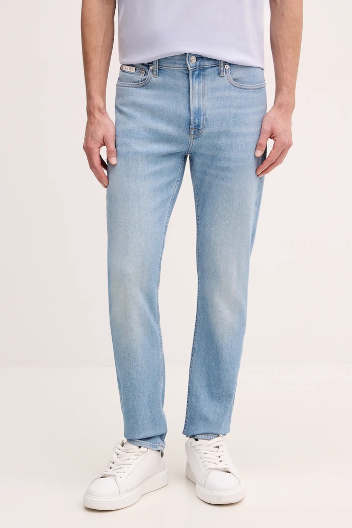 Kavbojke Calvin Klein Jeans modra LV04RE780G