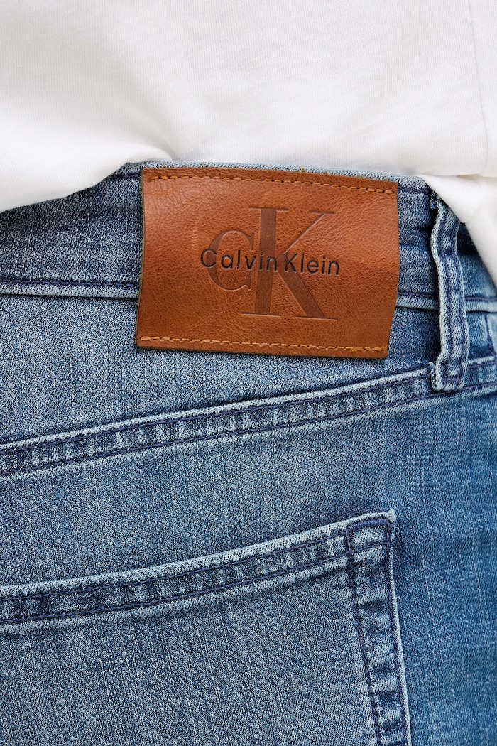 Kavbojke Calvin Klein Jeans modra LV04RE781G