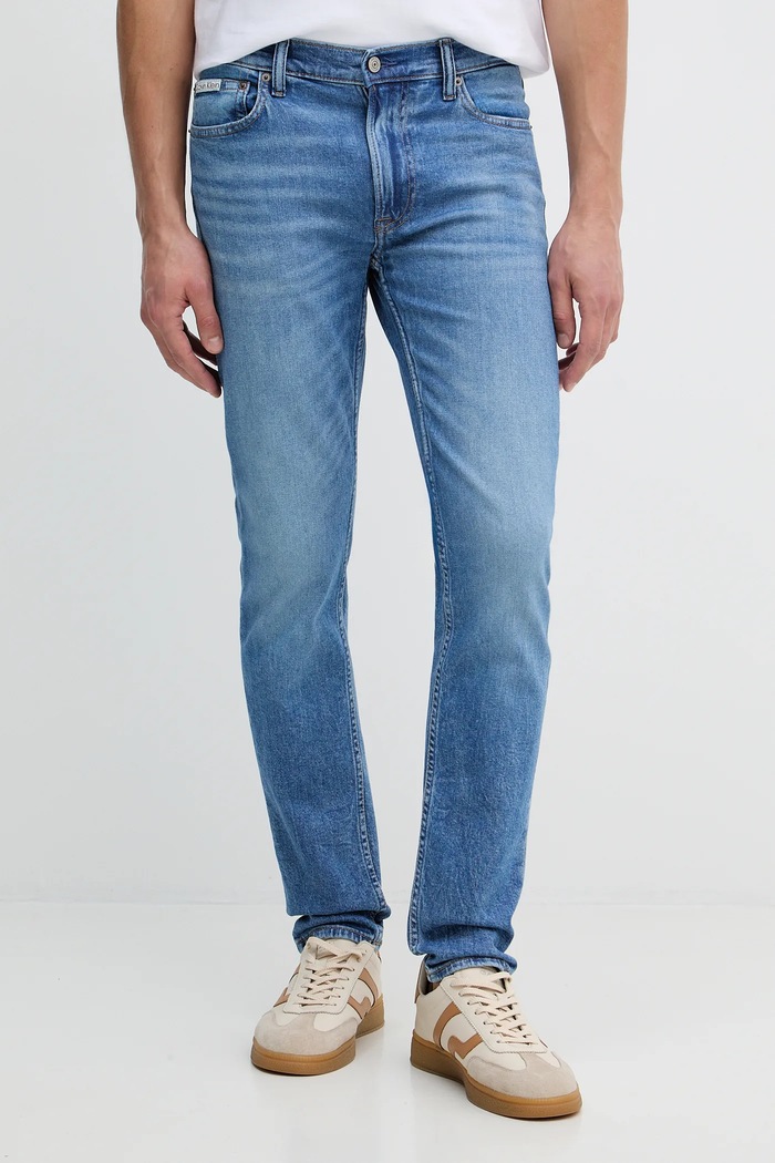 Kavbojke Calvin Klein Jeans modra LV04RC765G
