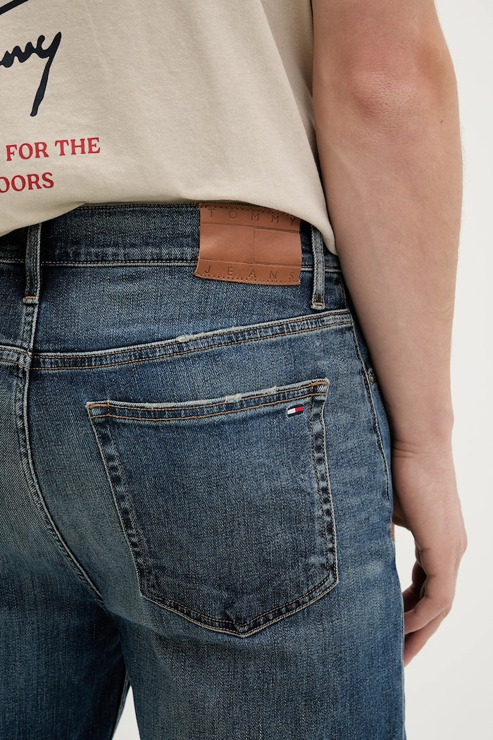 Rifle Tommy Jeans tmavomodrá DM0DM22306
