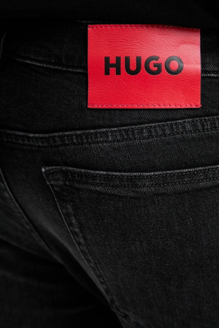 Kavbojke HUGO HUGO 708 črna 50555179