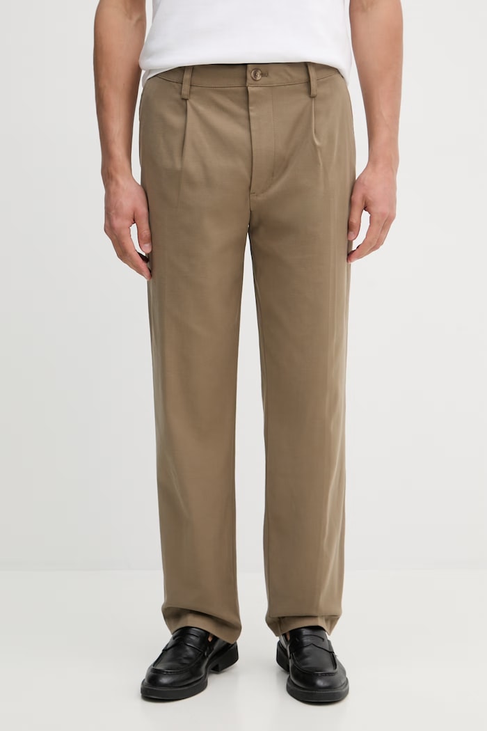 Nohavice Guess CORONADO s elastanom zelená M6RB45.WI702