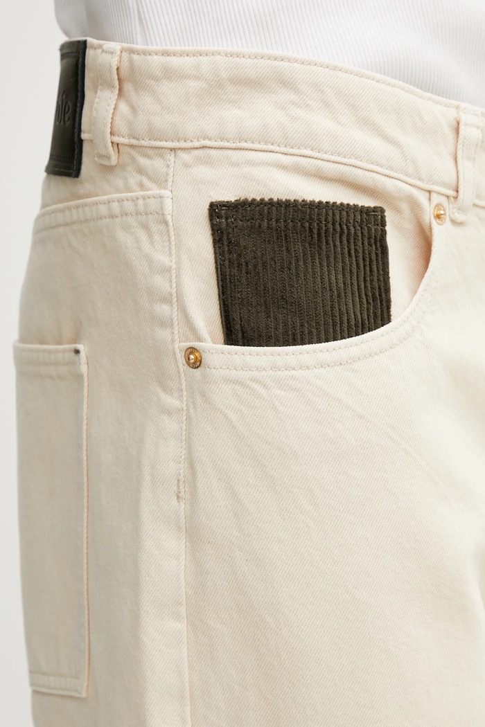 Drôle de Monsieur jeansy Straight beżowy J.BP199.CO243.SD