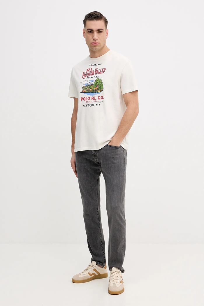 Džíny Polo Ralph Lauren 710P06254 šedá SS26