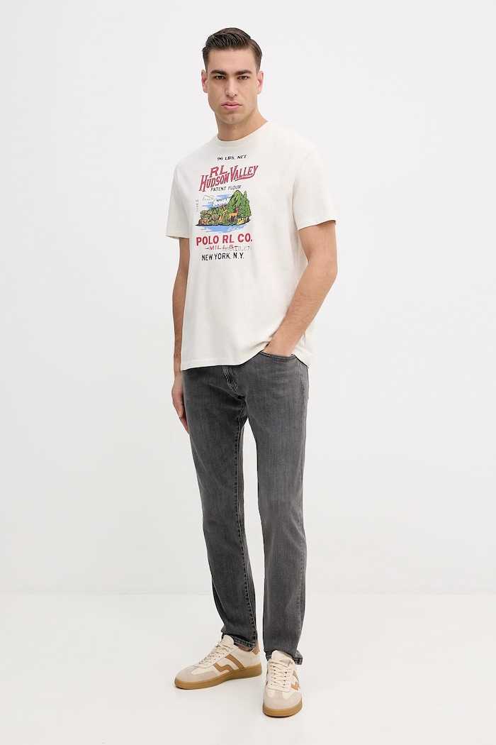 Džíny Polo Ralph Lauren 710P06254 šedá SS26