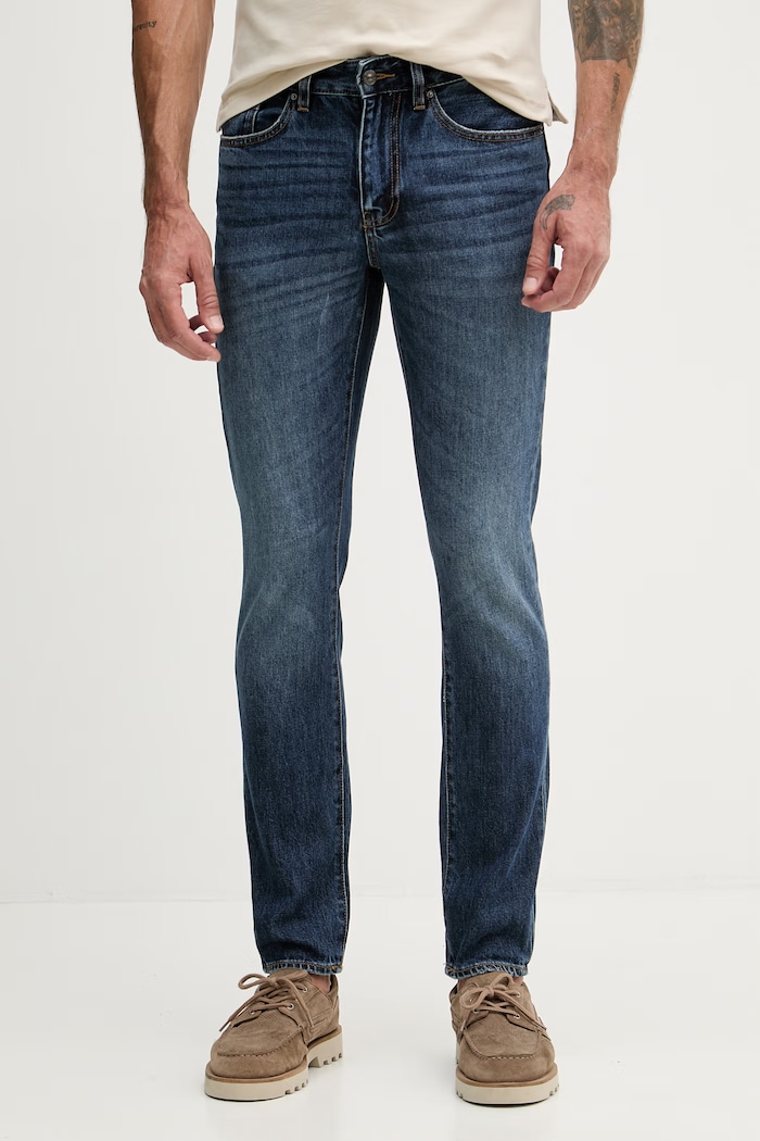 Armani Exchange blugi slim fit pentru bărbați bleumarin XM000070.AF21934