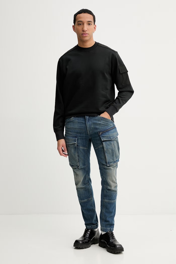 Τζιν παντελόνι G-Star Rovic zip 3d regular tapered denim D23077.D498 μπλε SS26