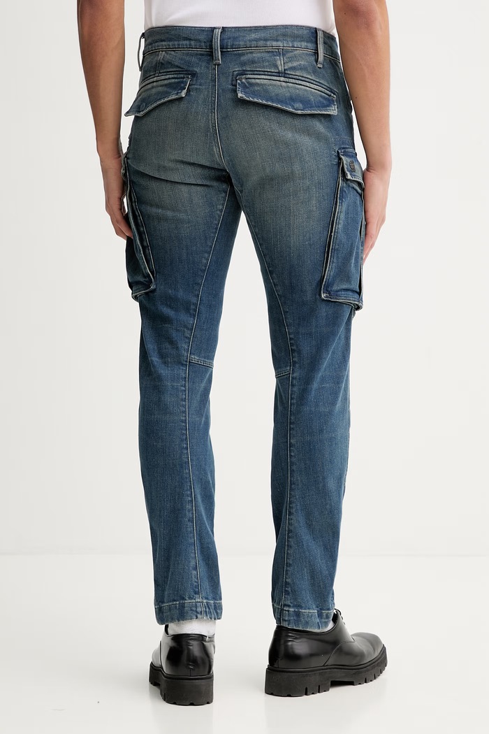 Ρούχα Τζιν παντελόνι G-Star Rovic zip 3d regular tapered denim D23077.D498 μπλε