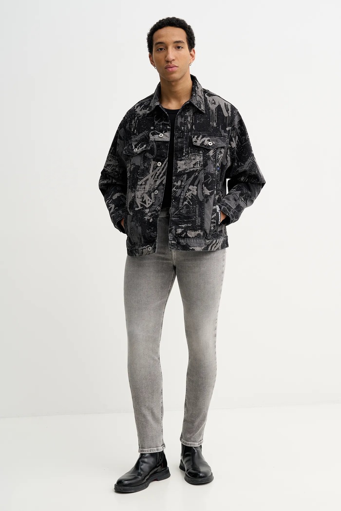 Rifle Karl Lagerfeld Jeans B1M10038 sivá SS26