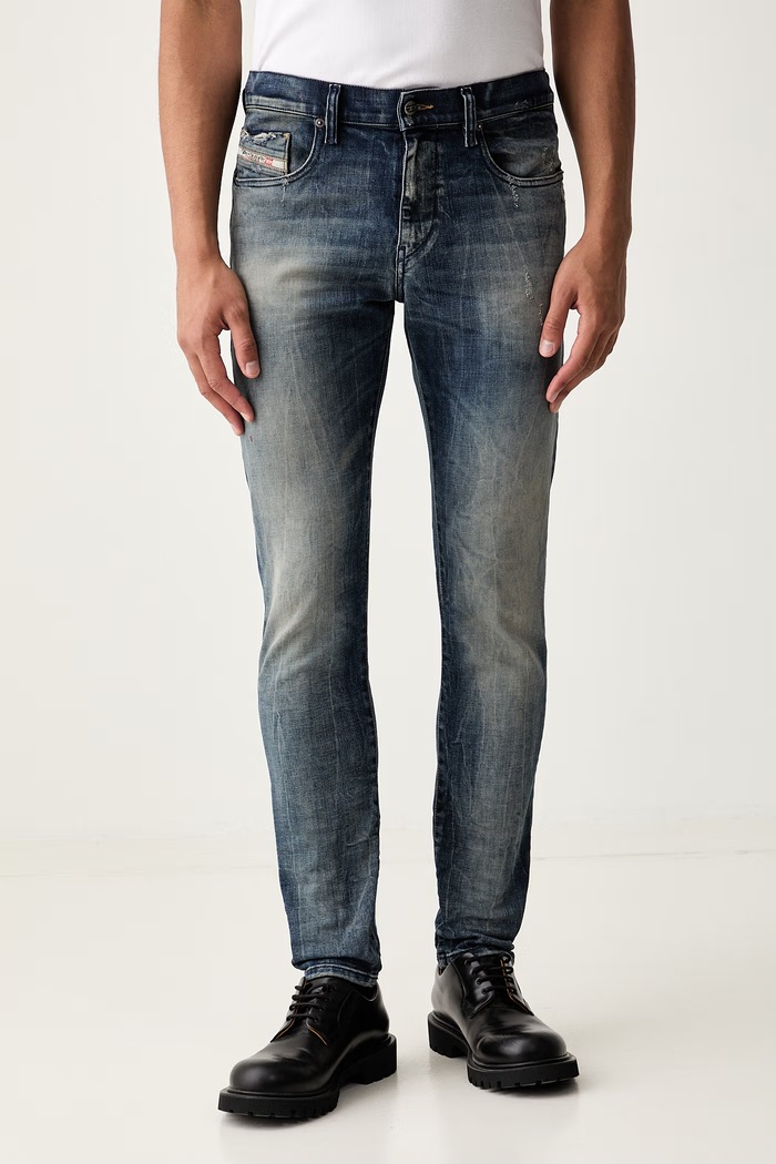 Diesel jeansy slim fit męskie 2019 D-STRUKT L.32 granatowy A03558.09N45