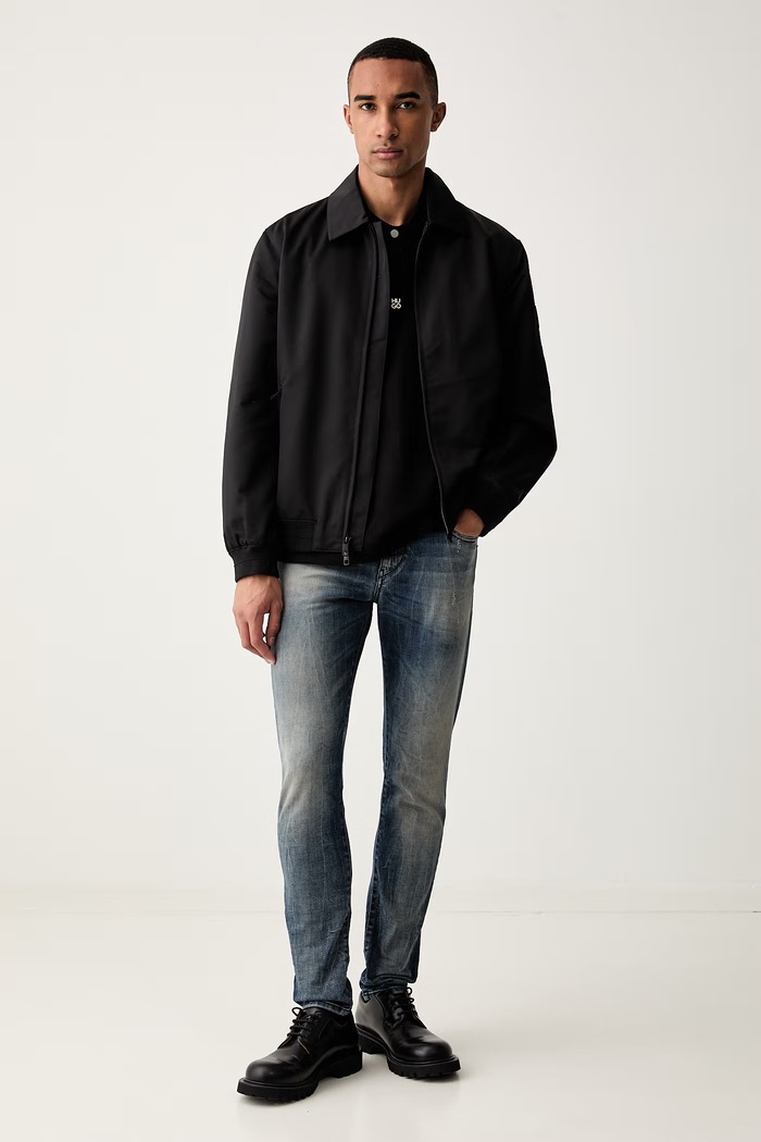 Diesel jeansy slim fit męskie 2019 D-STRUKT L.32 A03558.09N45 granatowy SS26