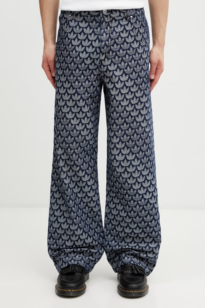 adidas Originals straight jeans men's KD0399 blue SS26