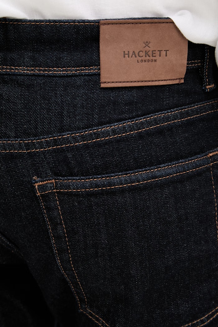 Hackett London jeansy męskie granatowy HM212515R