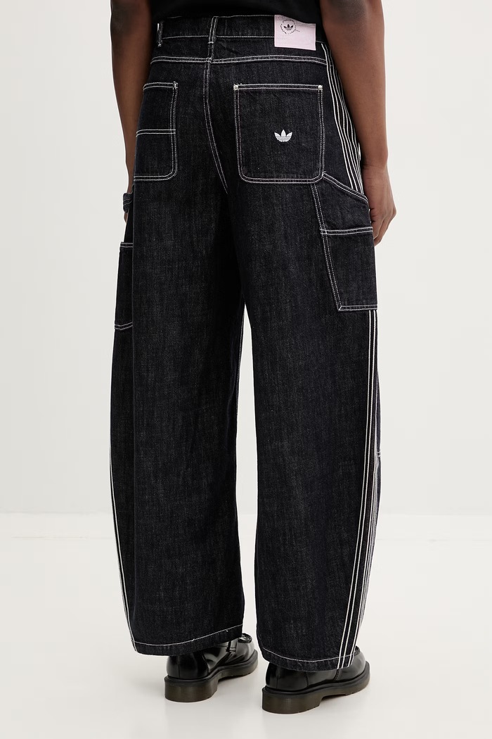 Oblačila adidas Originals kavbojke relaxed kroja moške KG6450 mornarsko modra
