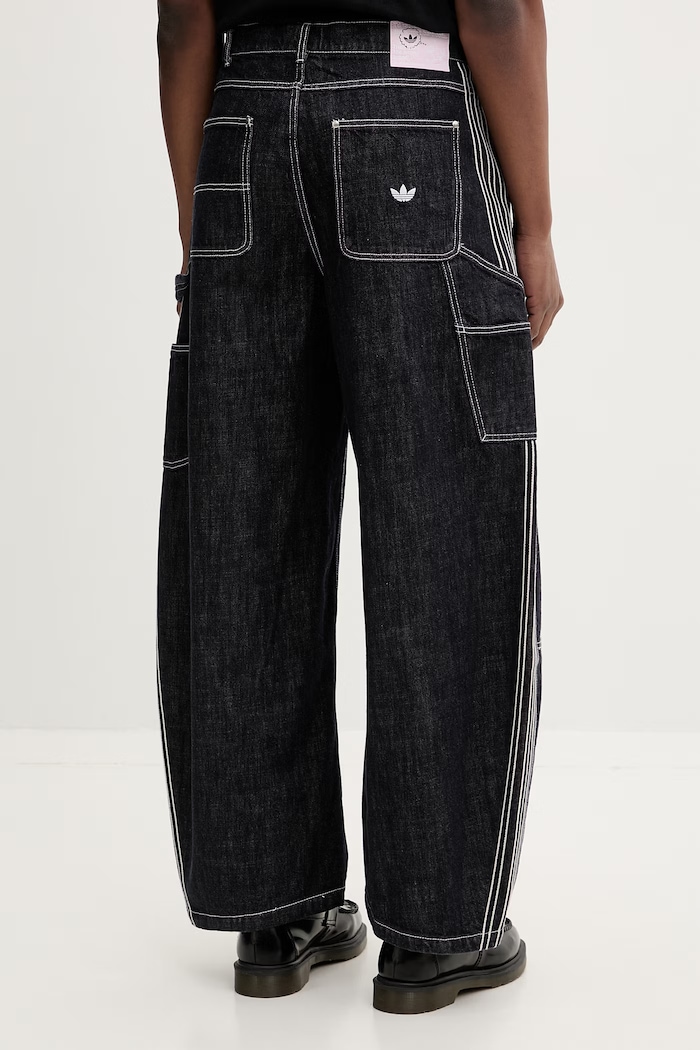 Oblačila adidas Originals kavbojke relaxed kroja moške KG6450 mornarsko modra