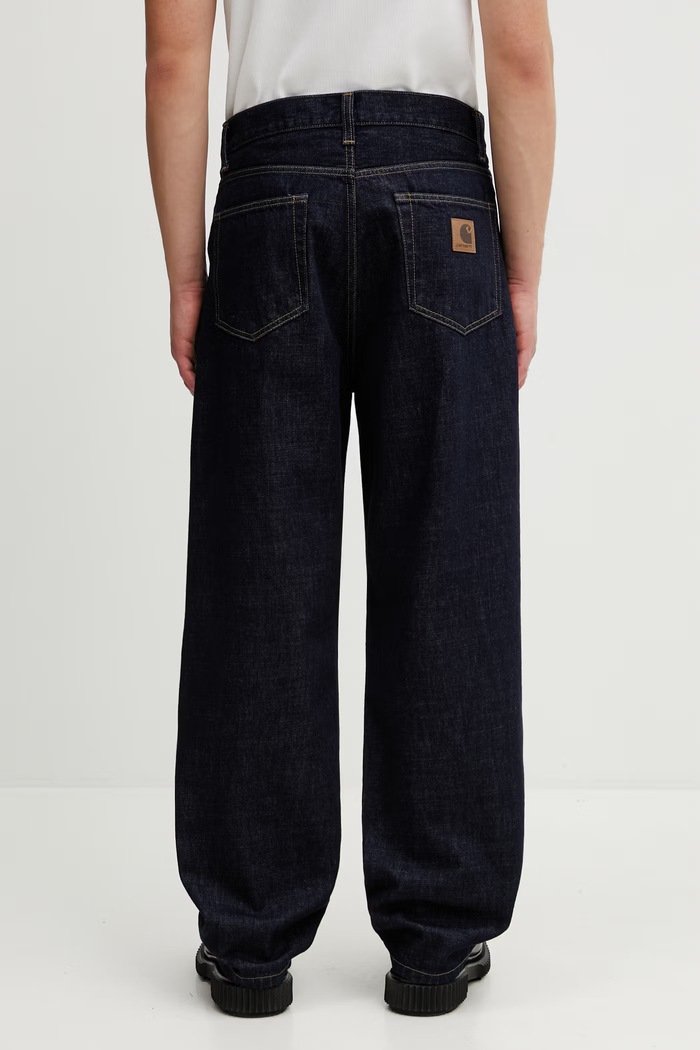 Одежда Carhartt WIP Aaron Pant джинсы regular для мужчин I036728.102 тёмно-синий