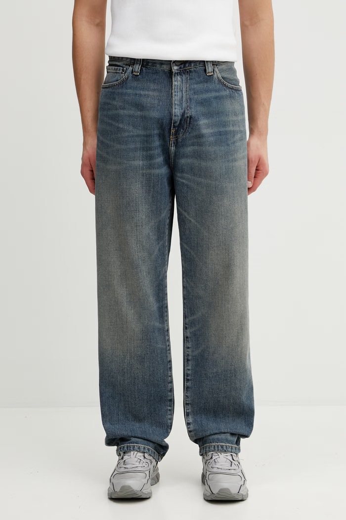 Carhartt WIP Aaron Pant regular da uomo blu I036728.014Q