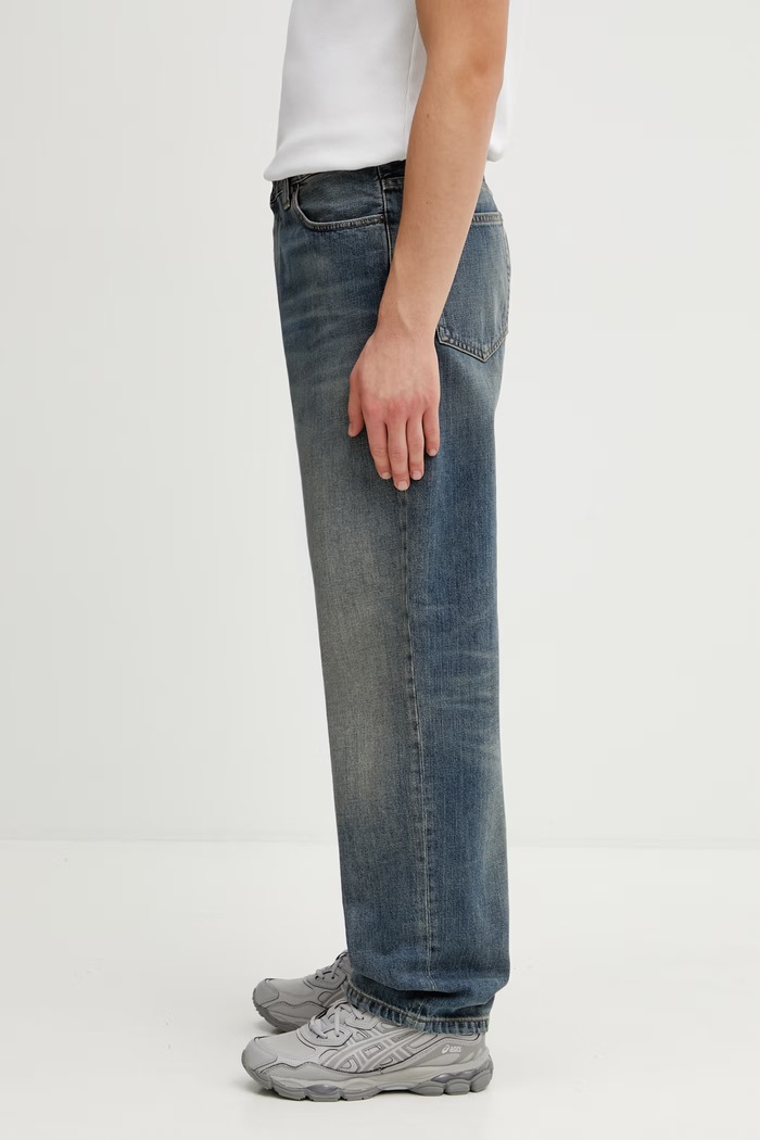 Carhartt WIP Aaron Pant regular da uomo I036728.014Q blu SS26