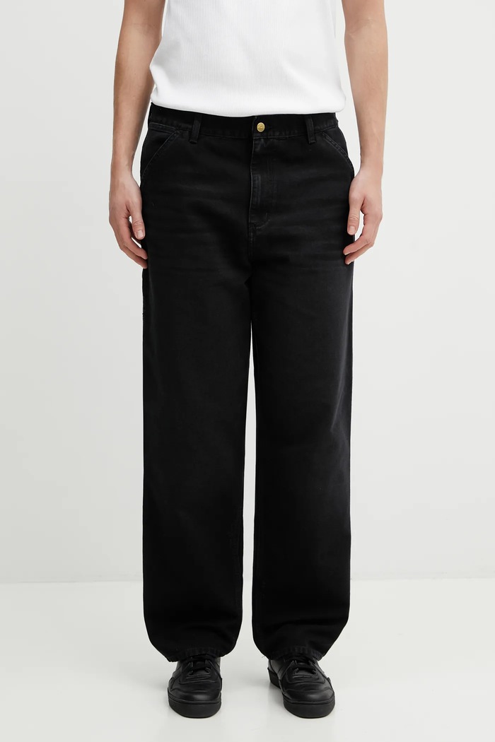 Carhartt WIP jeansy Single Knee Pant czarny I036276.89B7