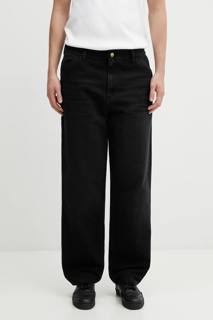 Carhartt WIP jeansy Single Knee Pant czarny I036276.89B7