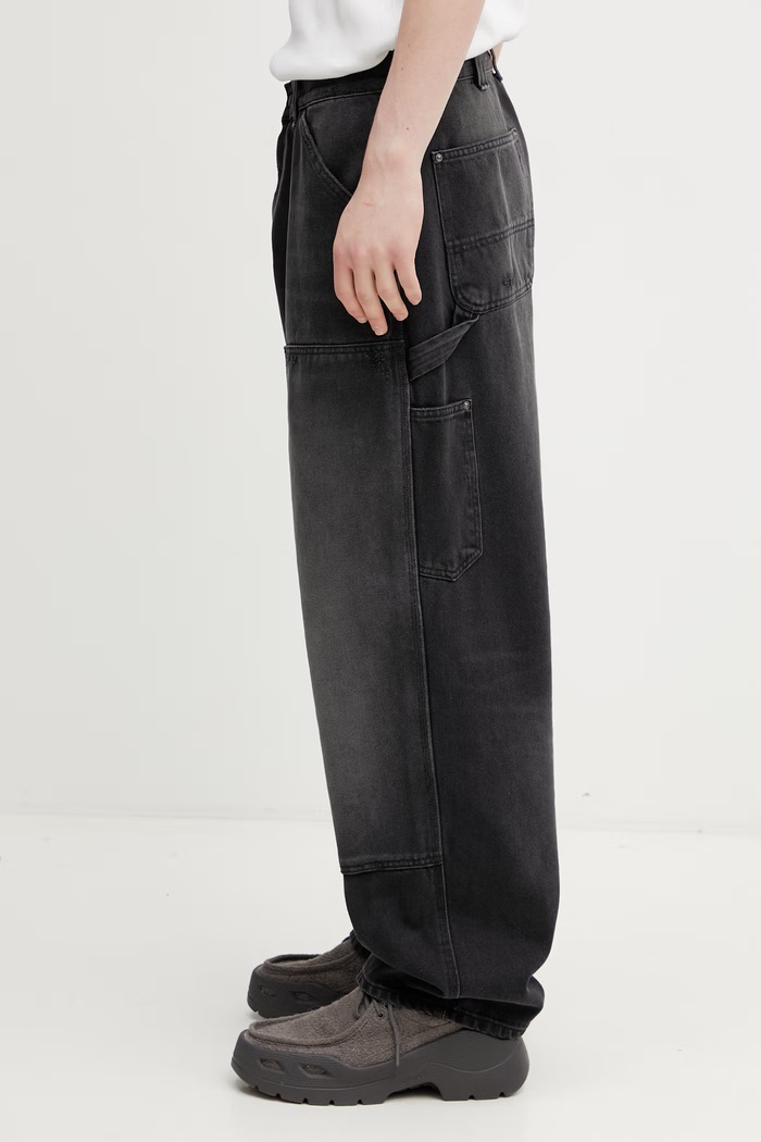 Carhartt WIP OG Double Knee Pant blugi loose pentru bărbați I036273.89B7 negru SS26