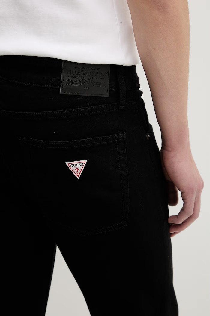 Guess Jeans дънки skinny мъжки черен M5YA0F.D6311