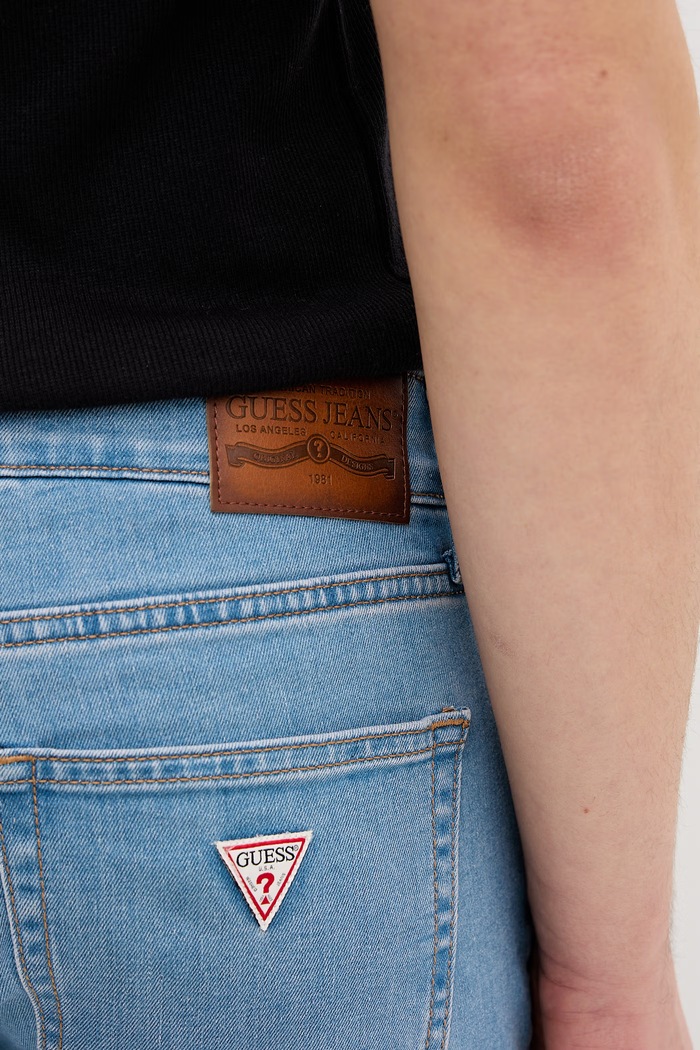 Guess Jeans Τζιν skinny Ανδρικά μπλε M6RA0F.D6324